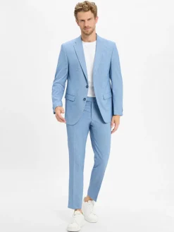 Pierre Cardin Hosen|Anzüge<Herren Baukasten-Sakko - Ryan hellblau meliert