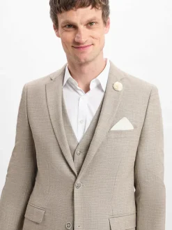 Finshley & Harding Baukasten-Anzüge|Sakkos<Herren Baukasten-Sakko - Steven beige gemustert