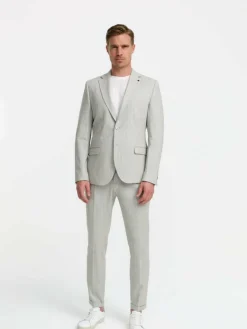 Zuitable Sakkos<Herren Baukasten-Sakko -DiNick grau gestreift