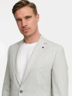 Zuitable Sakkos<Herren Baukasten-Sakko -DiNick grau gestreift