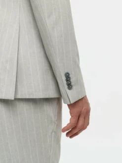 Zuitable Sakkos<Herren Baukasten-Sakko -DiNick grau gestreift