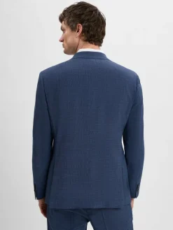 JOOP! Baukasten-Anzüge<Herren Baukasten-Sakko mit Woll-Anteil - Modern Fit blau meliert