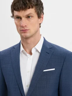 JOOP! Baukasten-Anzüge<Herren Baukasten-Sakko mit Woll-Anteil - Modern Fit blau meliert