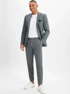 Finshley & Harding Baukasten-Anzüge|Anzüge<Herren Baukasten-Sakko mit Schurwoll-Anteil - Steven schilf grau kariert