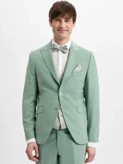 Wilvorst Baukasten-Anzüge<Herren Baukasten-Sakko mit Schurwoll-Anteil lind ecru meliert