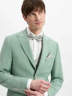 Wilvorst Baukasten-Anzüge<Herren Baukasten-Sakko mit Schurwoll-Anteil lind ecru meliert