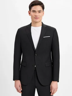 JOOP! Baukasten-Anzüge<Herren Baukasten-Sakko mit Wollanteil - Finch schwarz uni