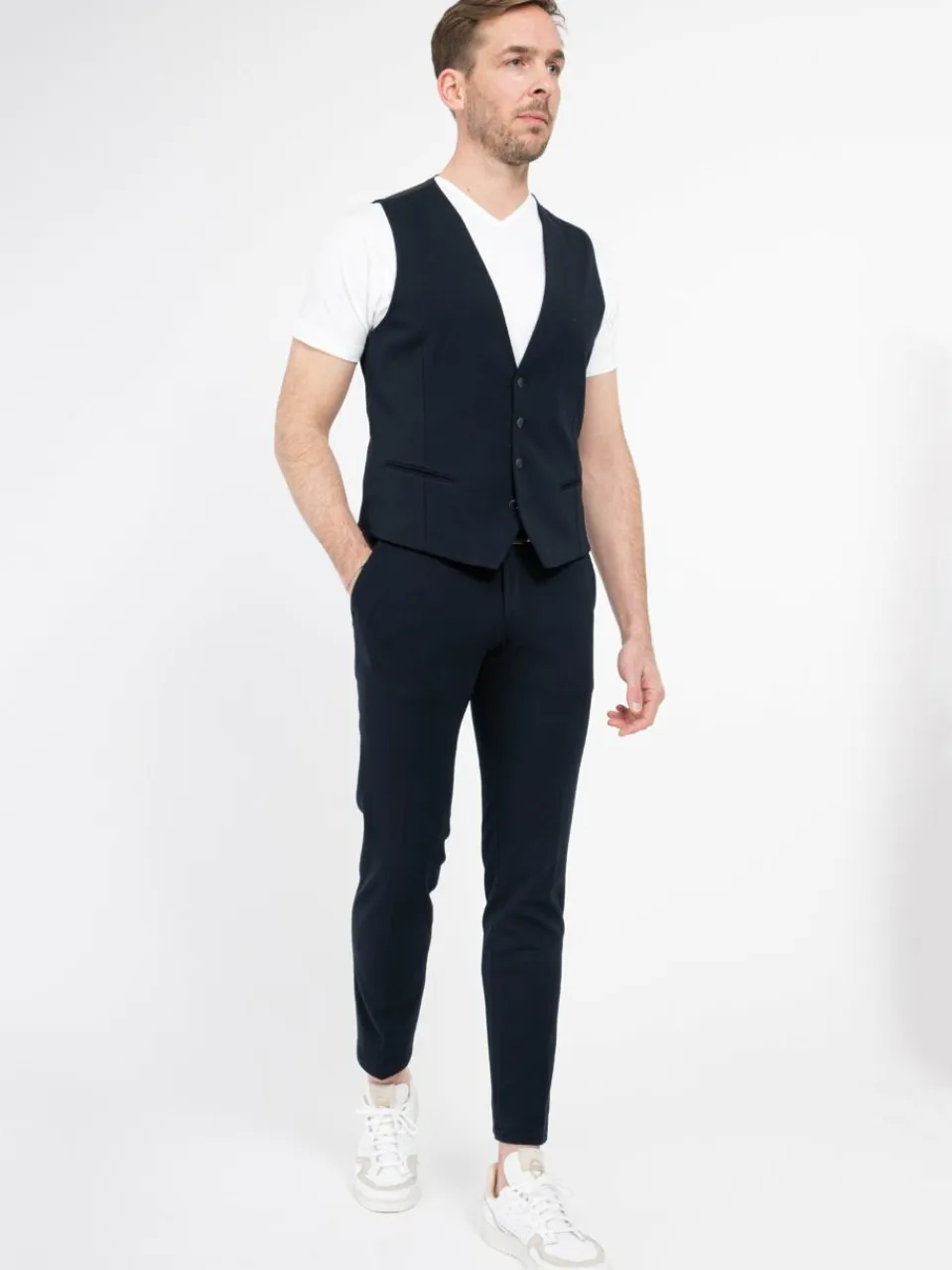 Zuitable Baukasten-Anzüge<Herren Baukasten-Weste - DiWesley marine meliert