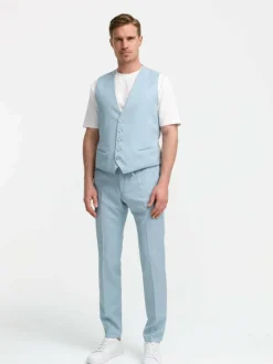 Zuitable Baukasten-Anzüge|Anzüge<Herren Baukasten-Weste - DiWesley blau bedruckt