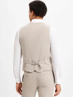 Strellson Baukasten-Anzüge|Anzüge<Herren Baukasten-Weste - Gyl2 beige strukturiert