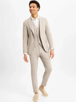 Strellson Baukasten-Anzüge|Anzüge<Herren Baukasten-Weste - Gyl2 beige strukturiert