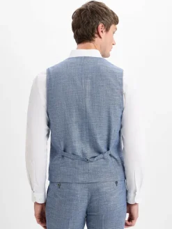 Finshley & Harding Baukasten-Anzüge<Herren Baukasten-Weste - Max indigo gemustert