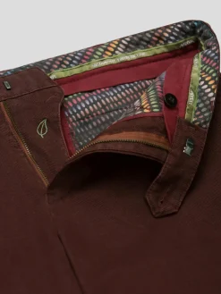 MEYER Hosen<Herren Baumwollchino - Chicago bordeaux uni