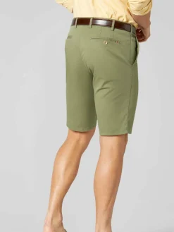 MEYER Hosen<Herren Bermuda - Palma grün uni