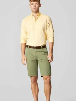 MEYER Hosen<Herren Bermuda - Palma grün uni