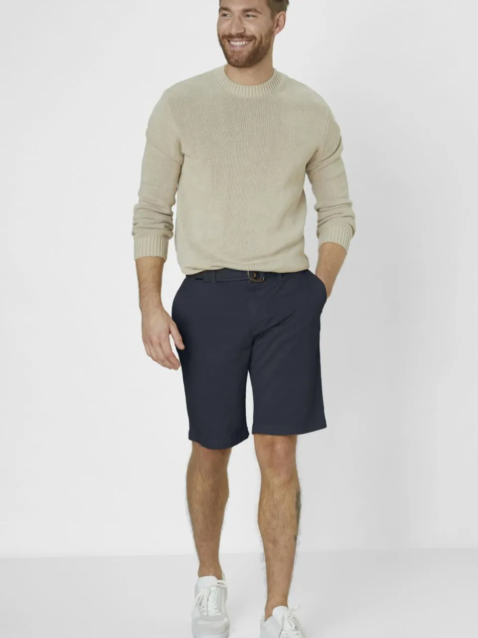 Redpoint Hosen<Herren Bermuda - SURREY Comfort Fit marine uni