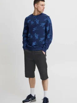 BLEND Hosen<Herren Bermudas schwarz uni