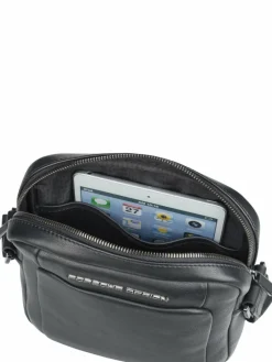 Porsche Design Taschen & Rucksäcke<Herren Bodybag - Roadster Leather Shoulderbag XS schwarz uni