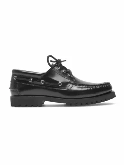 Henry Stevens Freizeit-Schuhe<Herren Bootsschuh – Morgan M DS schwarz uni