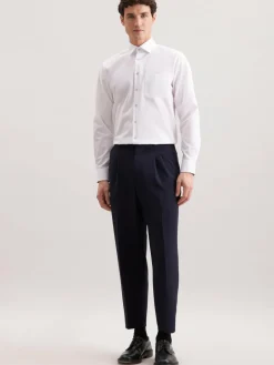 Seidensticker Hemden<Herren Business Hemd - Comfort 1/1 weiß uni