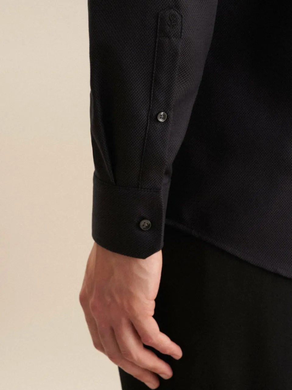 Seidensticker Hemden<Herren Business Hemd - Regular 1/1 anthrazit strukturiert