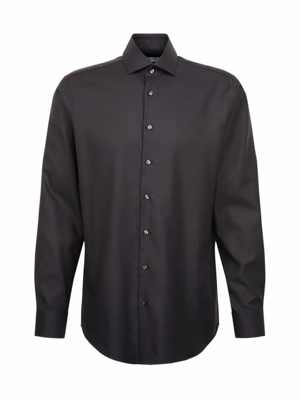 Seidensticker Hemden<Herren Business Hemd - Regular 1/1 anthrazit strukturiert