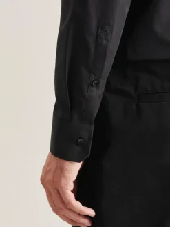 Seidensticker Hemden<Herren Business Hemd - Regular 1/1 schwarz uni