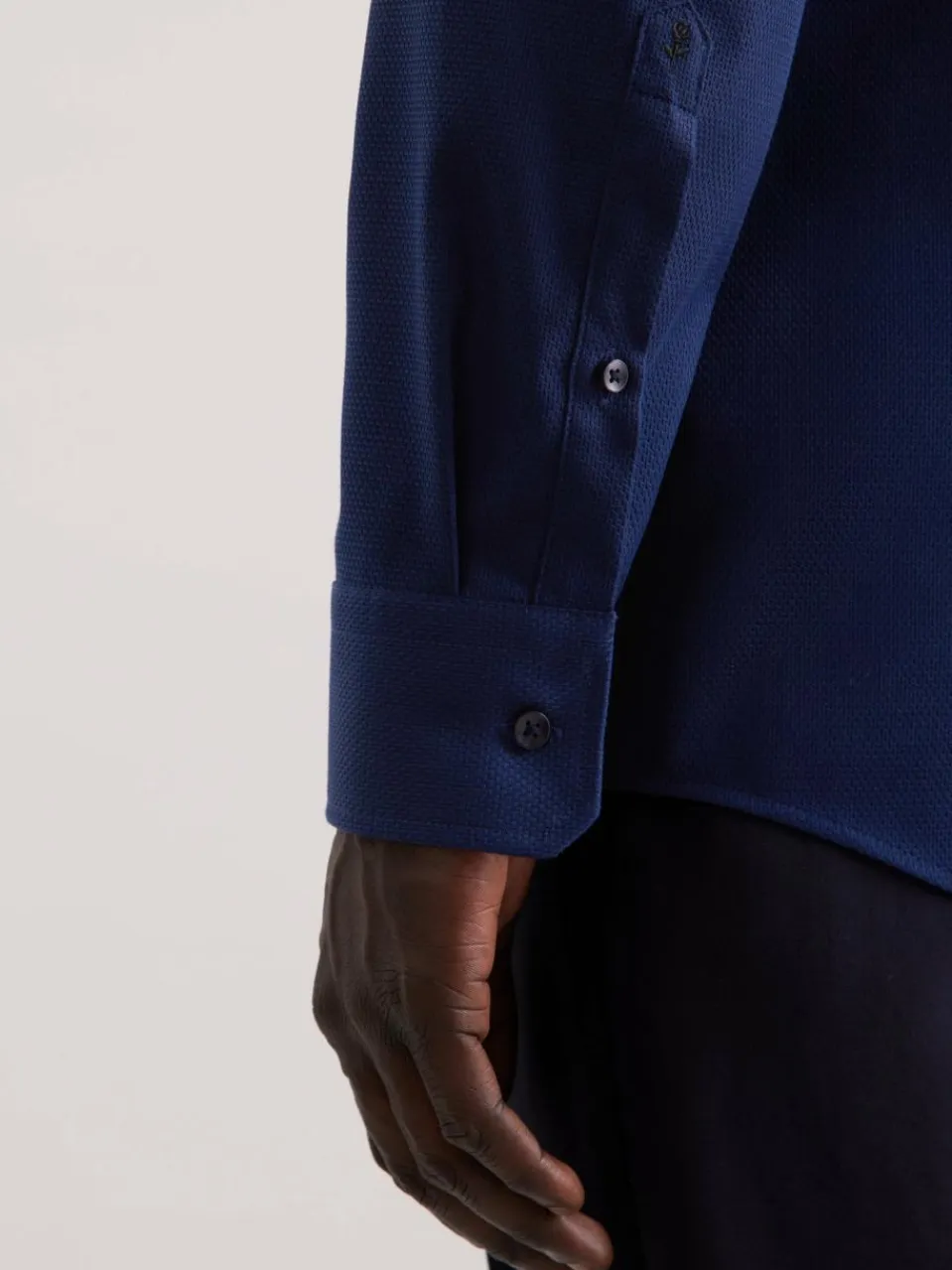 Seidensticker Hemden<Herren Business Hemd - Regular 1/1 blau strukturiert