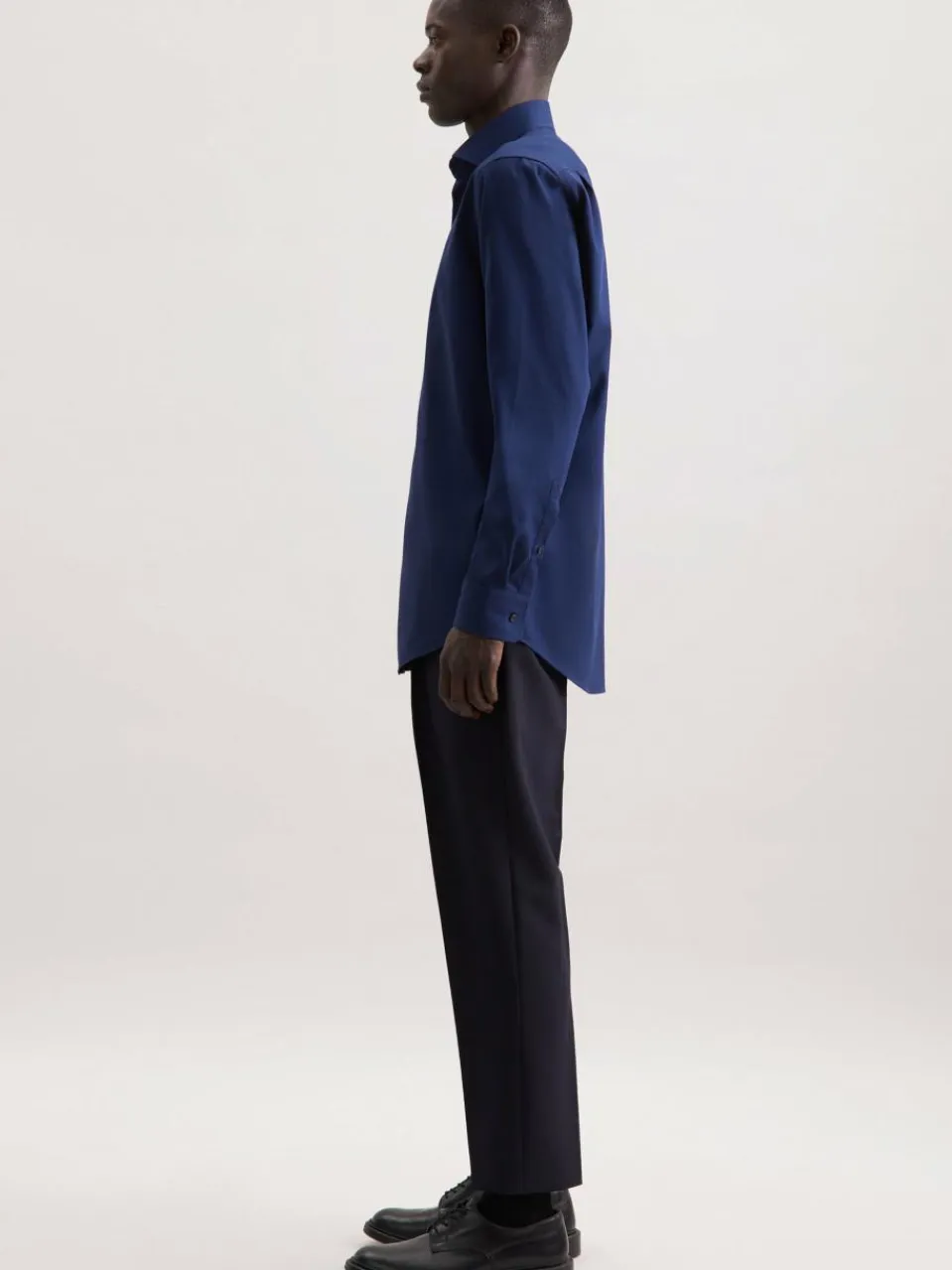 Seidensticker Hemden<Herren Business Hemd - Regular 1/1 blau strukturiert