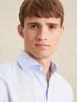 Seidensticker Hemden<Herren Business Hemd - Regular Langarm blau uni