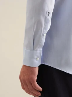 Seidensticker Hemden<Herren Business Hemd - Regular Langarm blau uni