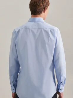 Seidensticker Hemden<Herren Business Hemd - Regular 1/1 hellblau uni
