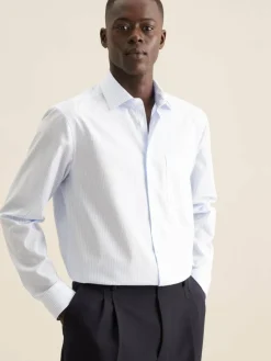 Seidensticker Hemden<Herren Business Hemd - Regular 1/1 hellblau gestreift