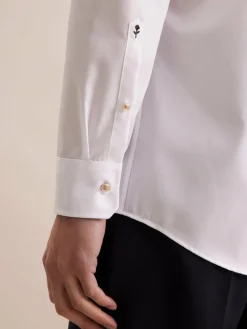 Seidensticker Hemden<Herren Business Hemd - Regular 1/1 weiß uni