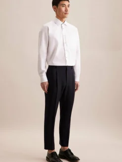 Seidensticker Hemden<Herren Business Hemd - Regular 1/1 weiß uni