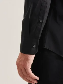 Seidensticker Hemden<Herren Business Hemd - Regular 1/1 schwarz uni