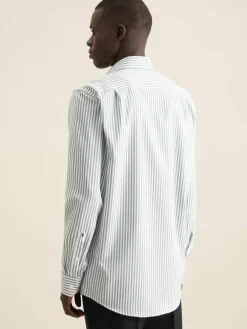 Seidensticker Hemden<Herren Business Hemd - Regular 1/1 grün gestreift