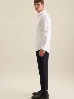 Seidensticker Hemden<Herren Business Hemd - Regular 1/1 Extra lang weiß uni