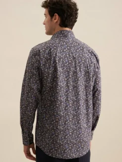 Seidensticker Hemden<Herren Business Hemd - Regular Langarm braun gemustert