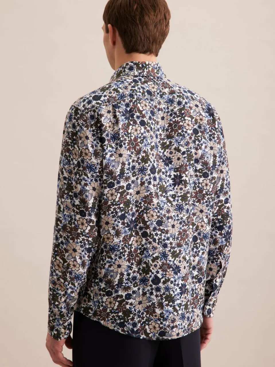 Seidensticker Hemden<Herren Business Hemd - Regular Langarm braun gemustert