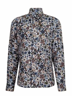 Seidensticker Hemden<Herren Business Hemd - Regular Langarm braun gemustert