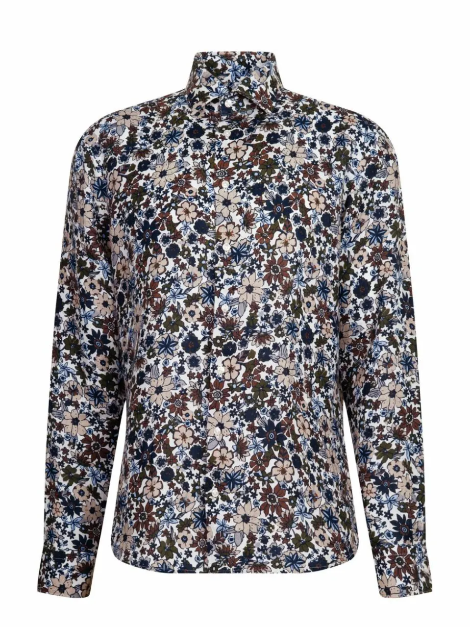 Seidensticker Hemden<Herren Business Hemd - Regular Langarm braun gemustert