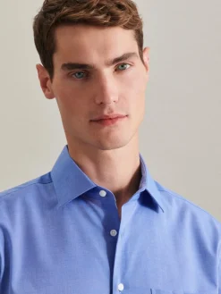 Seidensticker Hemden<Herren Business Hemd - Regular 1/1 blau uni