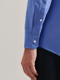 Seidensticker Hemden<Herren Business Hemd - Regular 1/1 blau uni