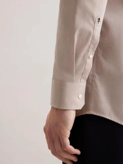 Seidensticker Hemden<Herren Business Hemd - Regular 1/1 Extra lang sand uni