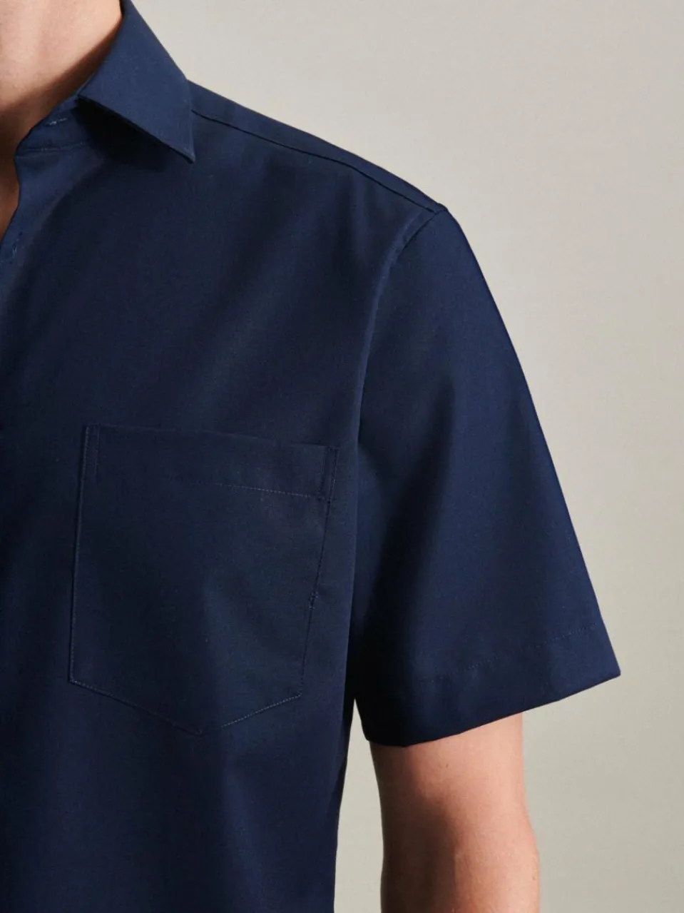 Seidensticker Hemden<Herren Business Hemd - Regular Kurzarm blau uni