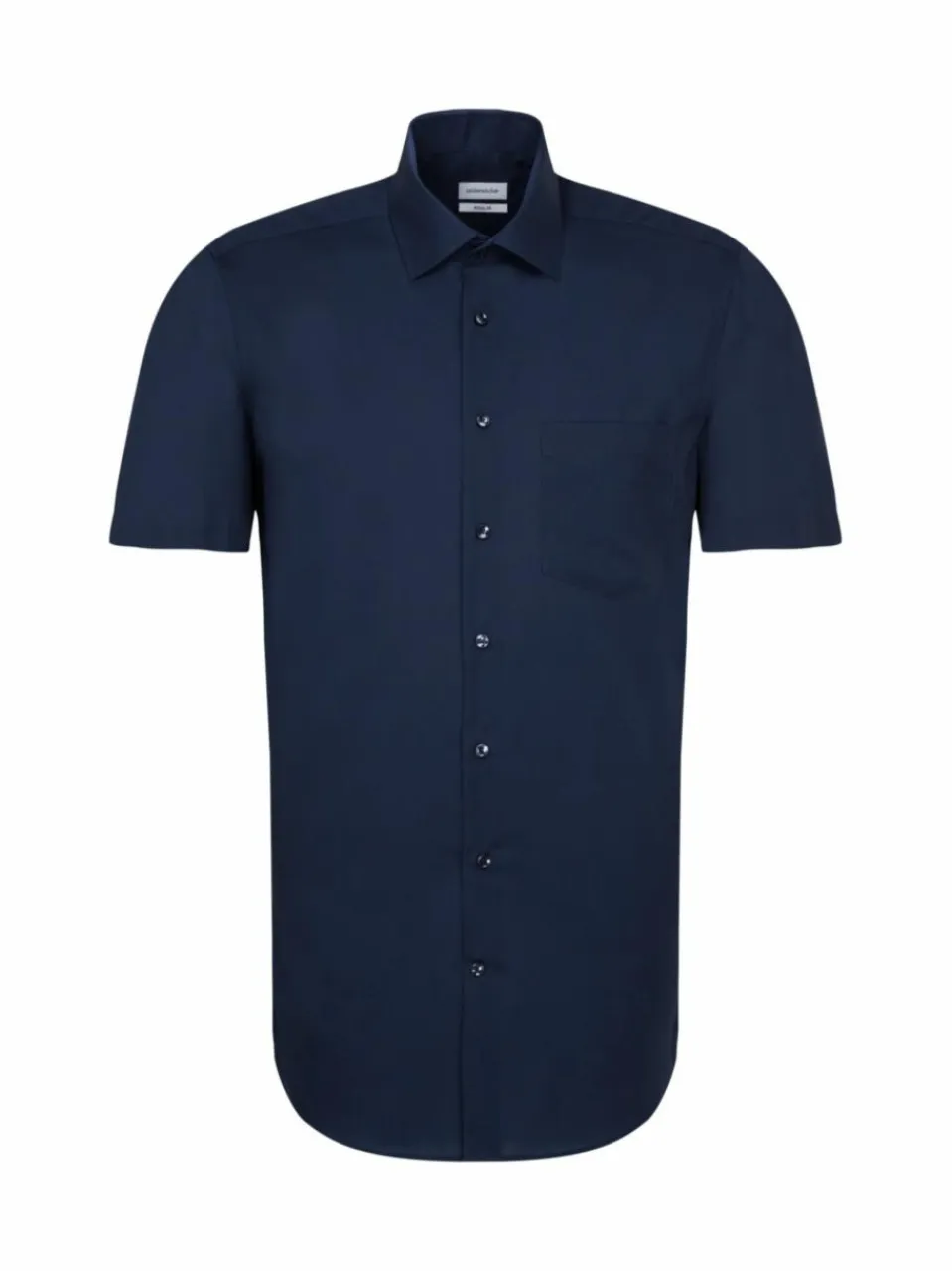 Seidensticker Hemden<Herren Business Hemd - Regular Kurzarm blau uni