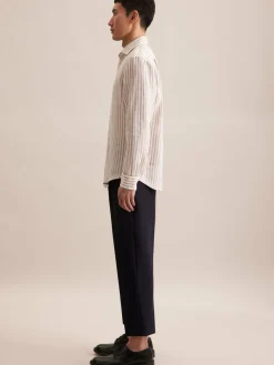 Seidensticker Hemden<Herren Business Hemd - Regular 1/1 sand gestreift