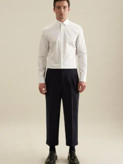 Seidensticker Hemden<Herren Business Hemd - Shaped 1/1 Extra lang weiß uni