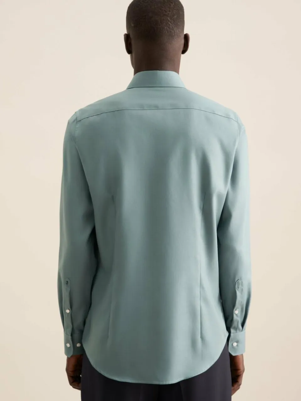 Seidensticker Hemden<Herren Business Hemd - Shaped Langarm grün uni